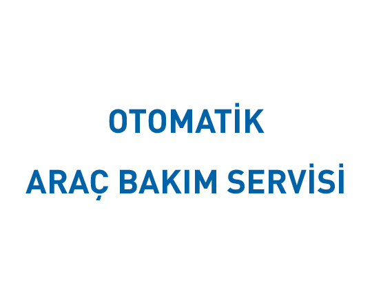 Otomatik Araç Bakım Servisi